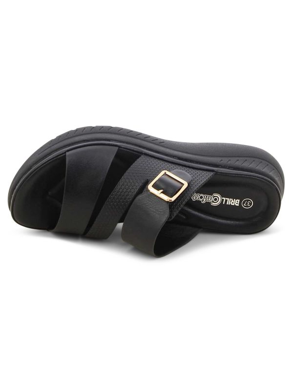 כפכפי נוחות עם סוליית פלטפורמה