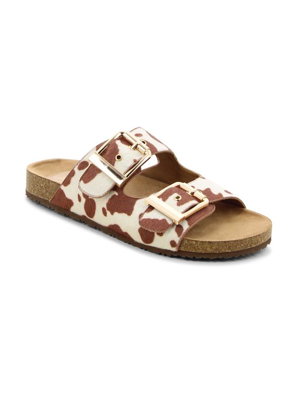 כפכפי נוחות לנשים עם אבזמים כפולים