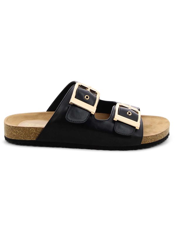 כפכפי נוחות לנשים עם אבזמים כפולים