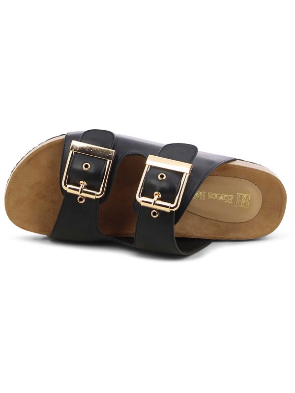 כפכפי נוחות לנשים עם אבזמים כפולים