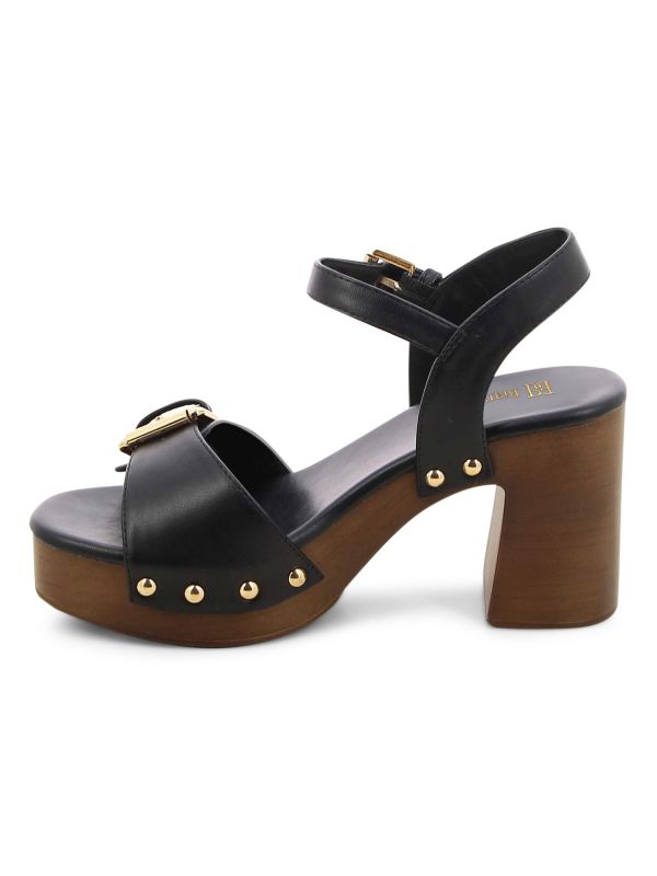 סנדלי עקב לנשים עם רצועת פס מעודנת