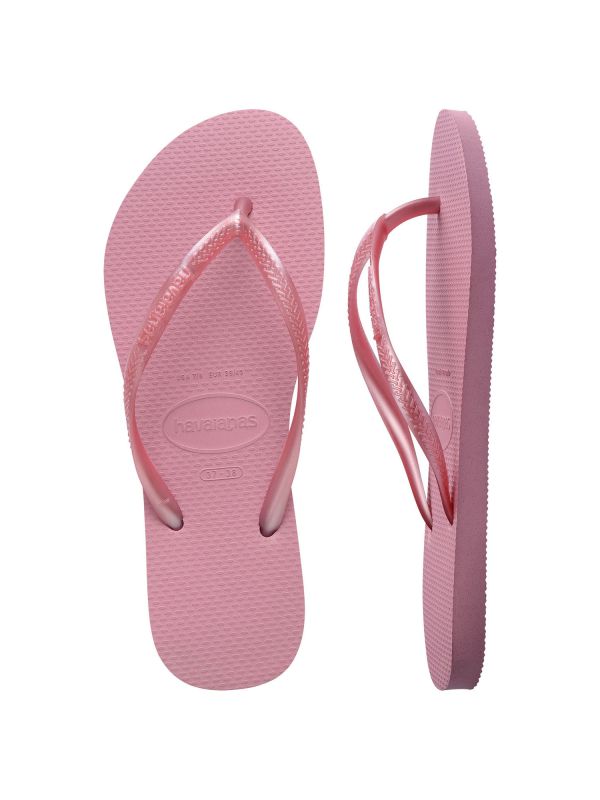 נעלי אצבע Havaianas בצבע רוז-גולד לנשים