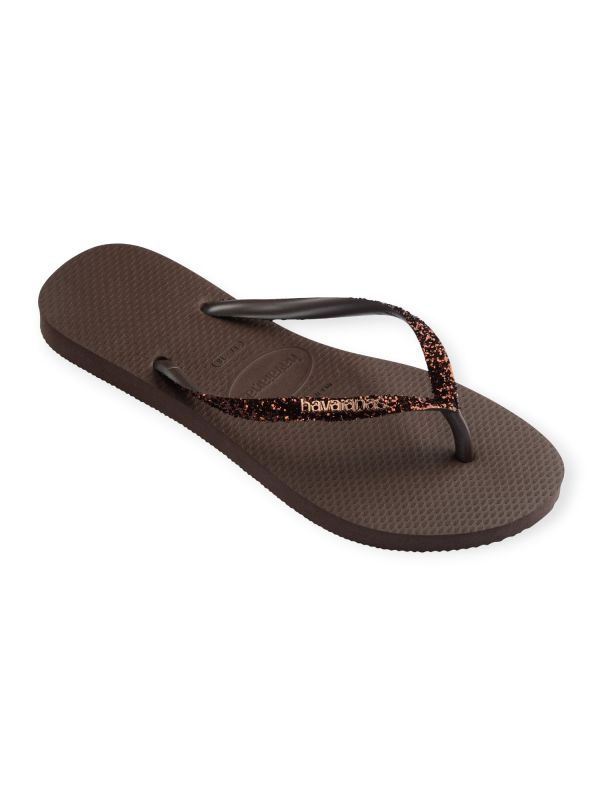 נעלי אצבע Havaianas בצבע זהב שמפניה לנשים