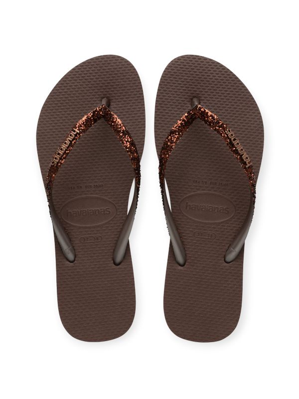 נעלי אצבע Havaianas בצבע זהב שמפניה לנשים