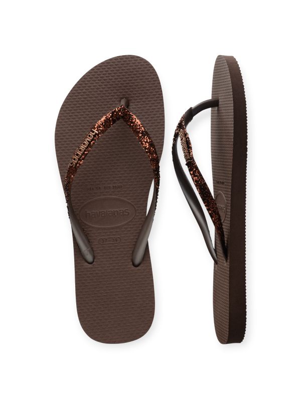 נעלי אצבע Havaianas בצבע זהב שמפניה לנשים