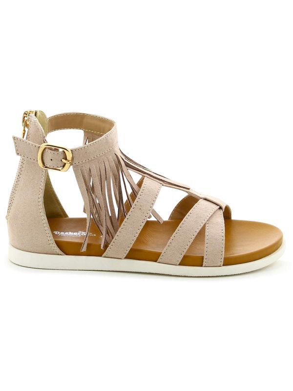 סנדל גלדיאטור עם פרנזים לילדות