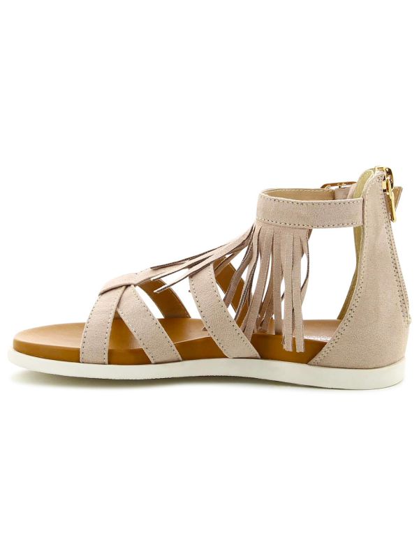 סנדל גלדיאטור עם פרנזים לילדות