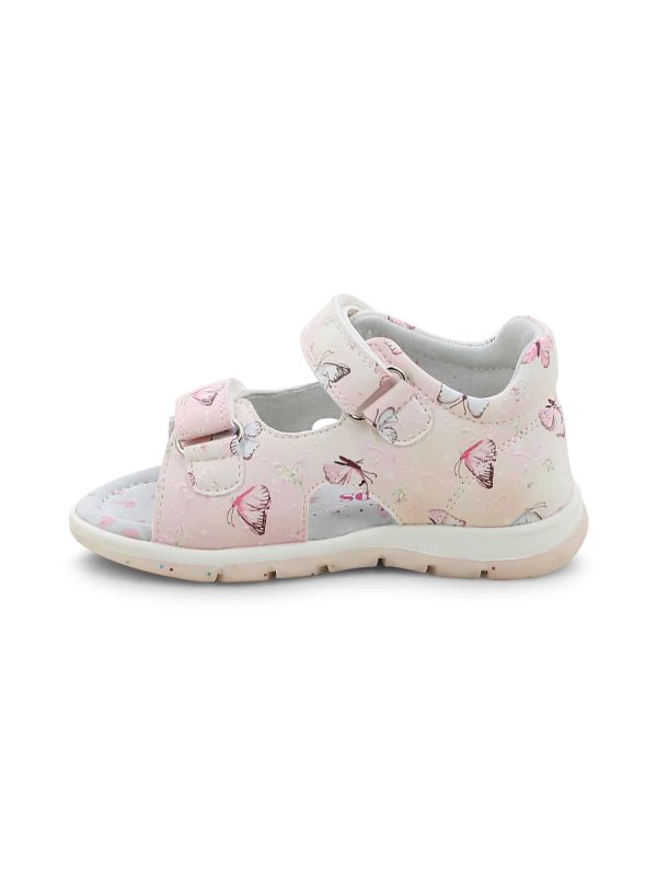 סנדלי ילדות בהדפס פרפרים