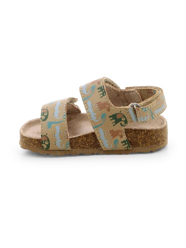 סנדלי פצפונים בסגנון ” טבע”  לבנים