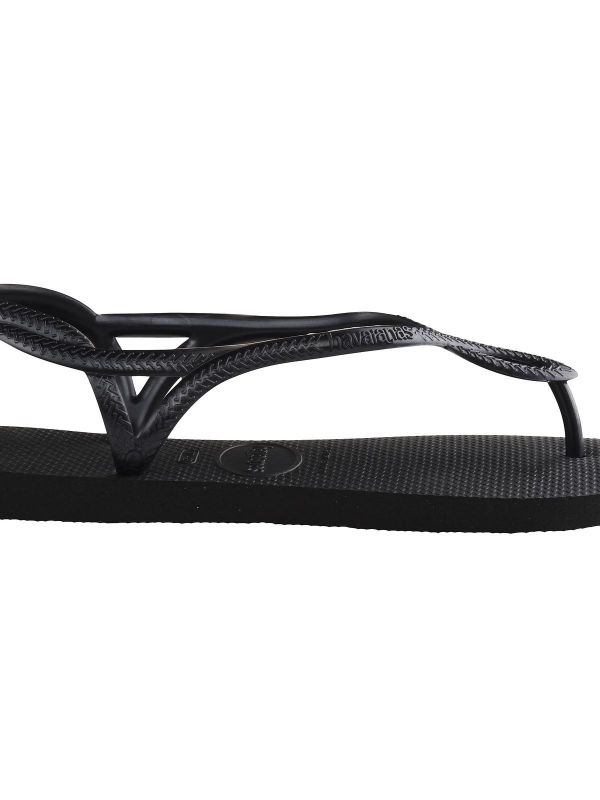 נעלי אצבע HAVAIANS לנשים - שחור