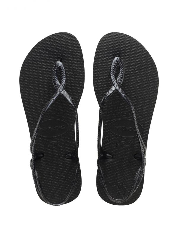 נעלי אצבע HAVAIANS לנשים - שחור