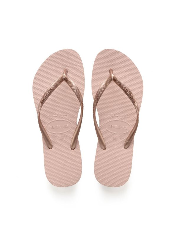 נעלי אצבע HAVAIANS סלים רוז גולד לנשים
