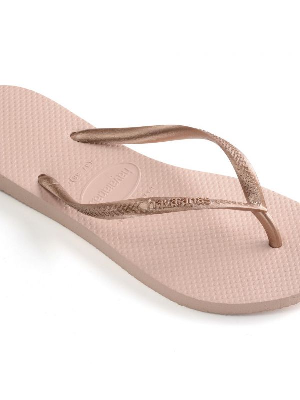 נעלי אצבע HAVAIANS סלים רוז גולד לנשים