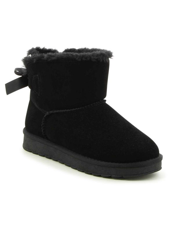 מגפי קוזי עם פפיון אחורי