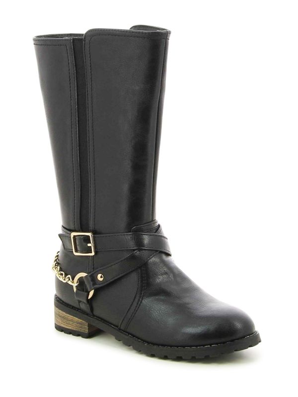 מגפיים עם שרשרת לקישוט